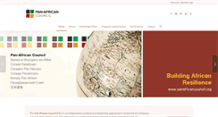 Desktop Screenshot of panafricancouncil.org