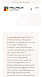 Mobile Screenshot of panafricancouncil.org