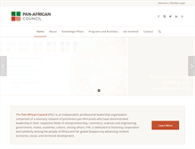 Tablet Screenshot of panafricancouncil.org